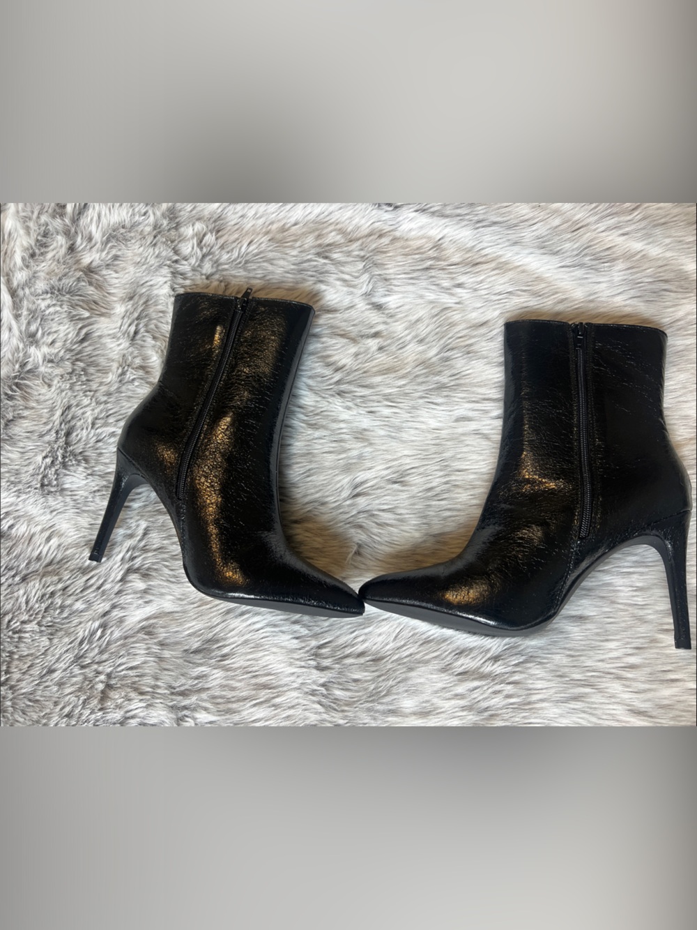 Black Pointed Toe Stiletto Ankle Boots - Women